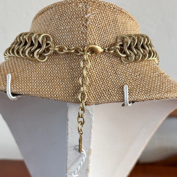 Stella & Dot Belle Statement Tortoise Necklace with Multicolor Crystal Pendant - Picture 7 of 9